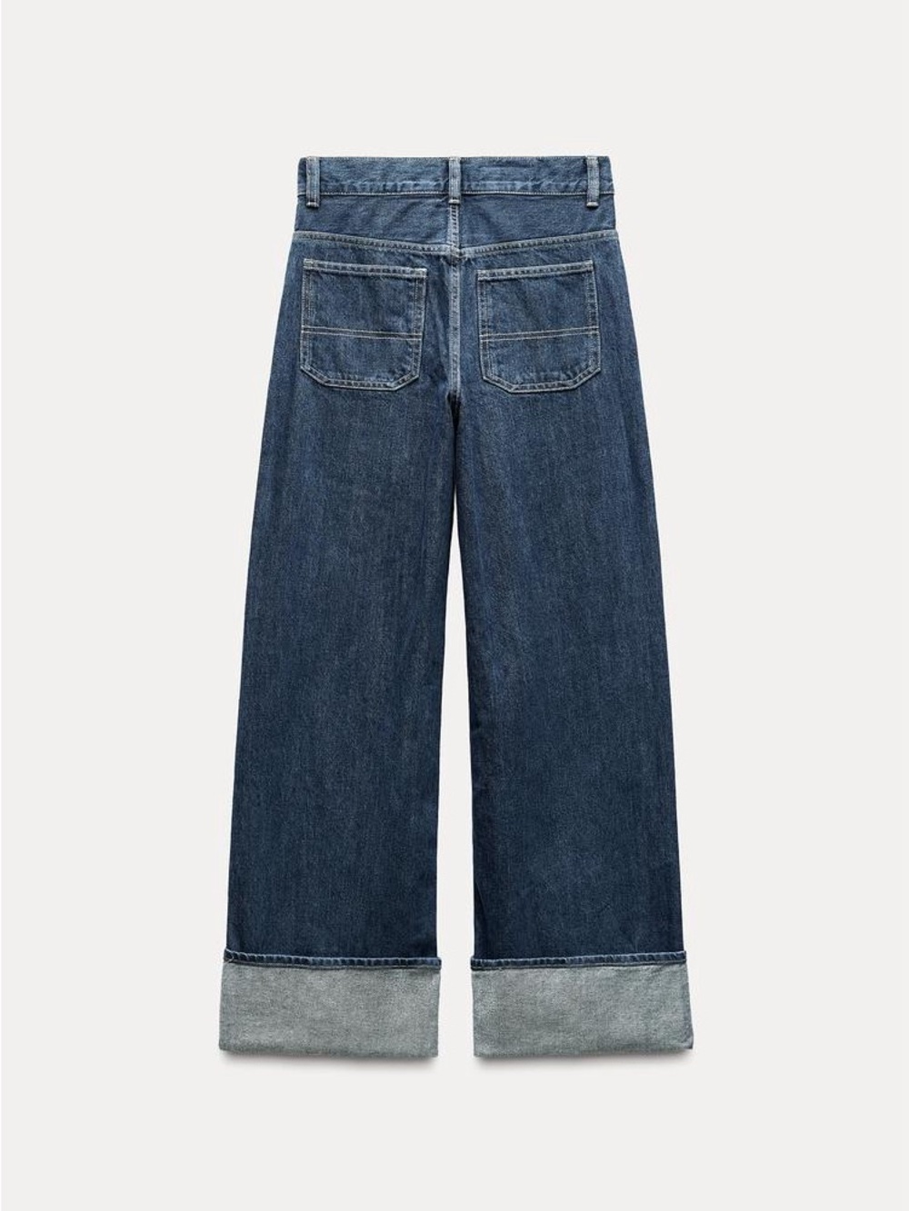 Zara TRF Wide Leg High Waist Jeans US 4 - Picture 9 of 11